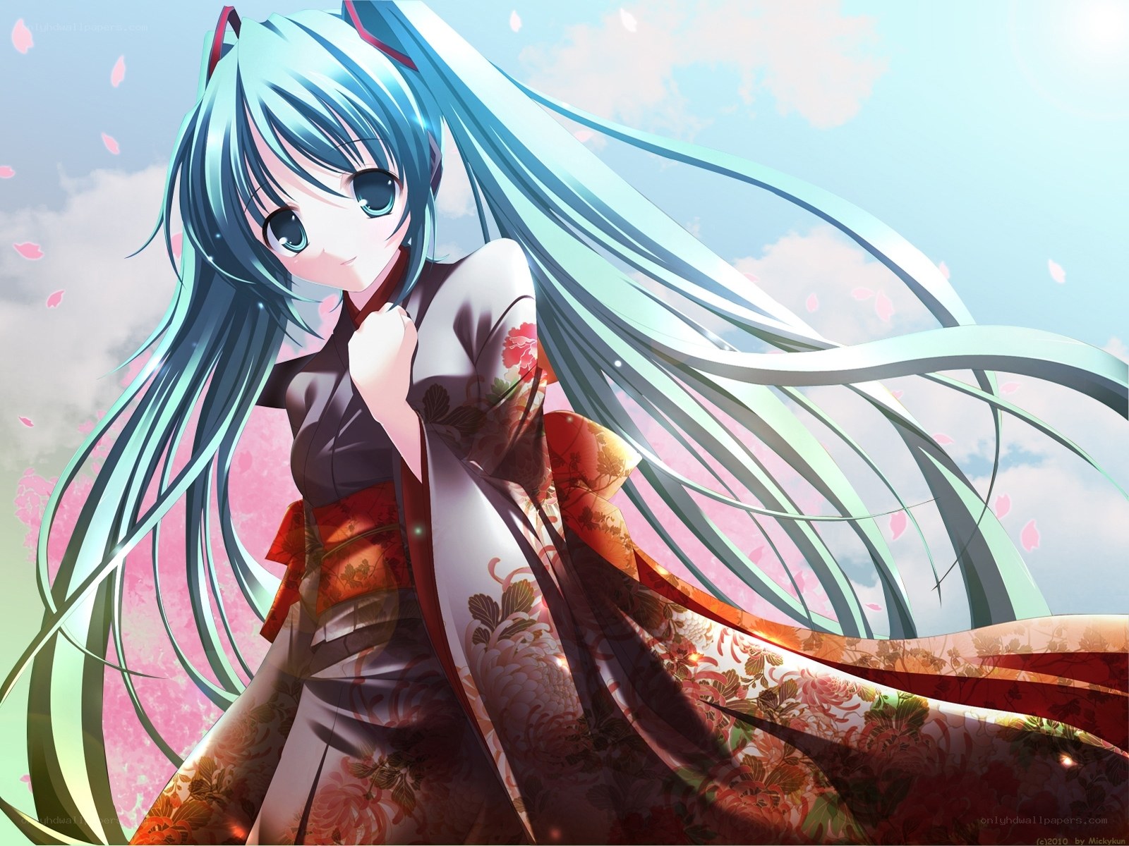 Miku in a kimono