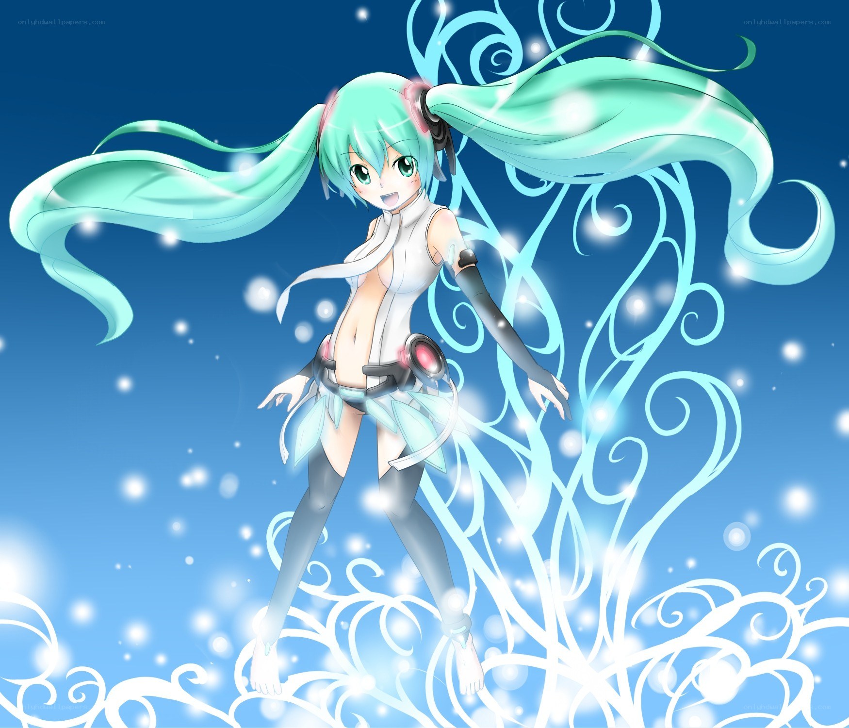 Miku in a magical pose