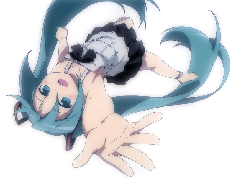 Miku in a maid outfit