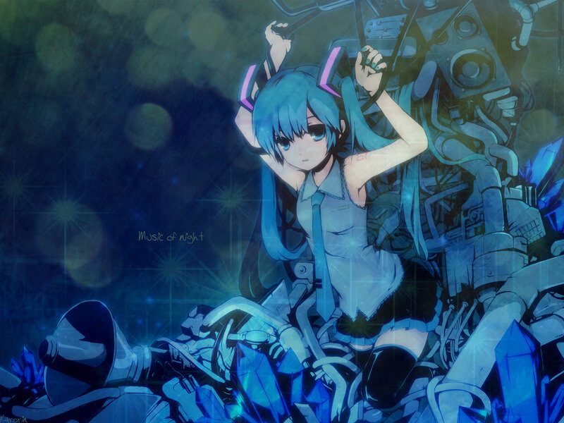 Miku in a mechanical world
