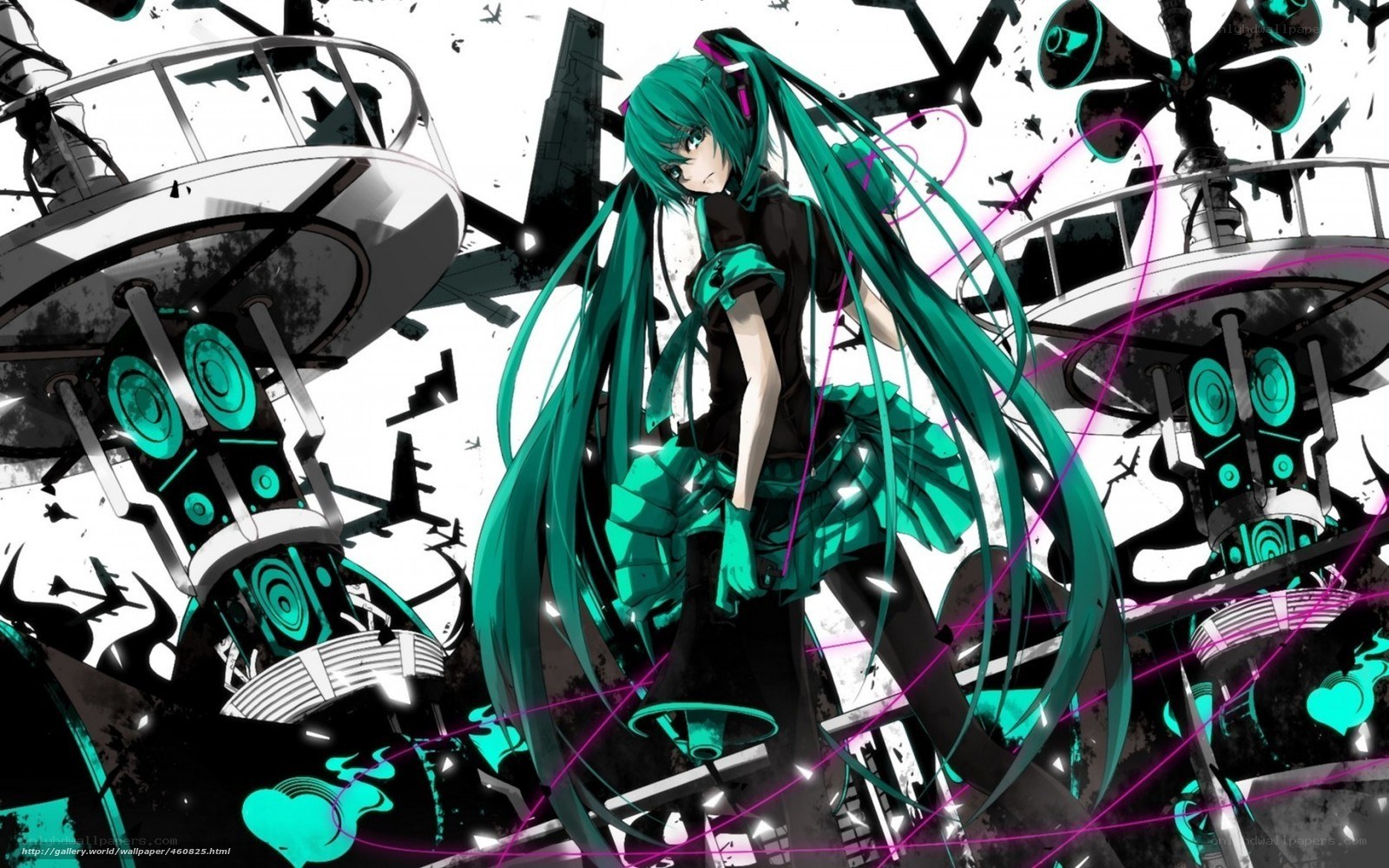 Miku in a mechanical world