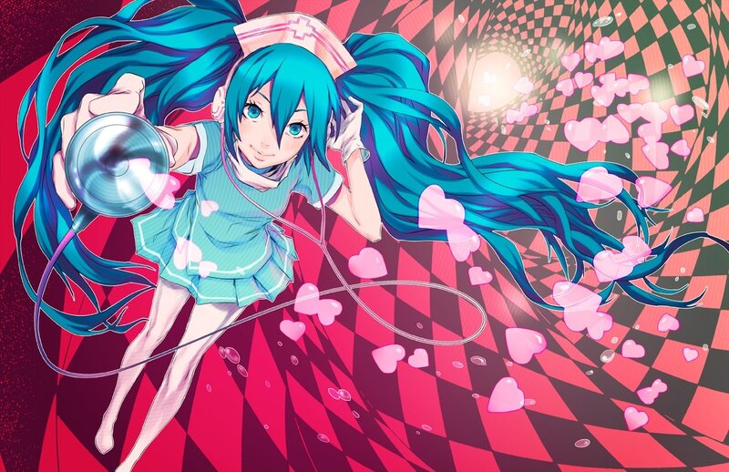 Miku in a nurse outfit