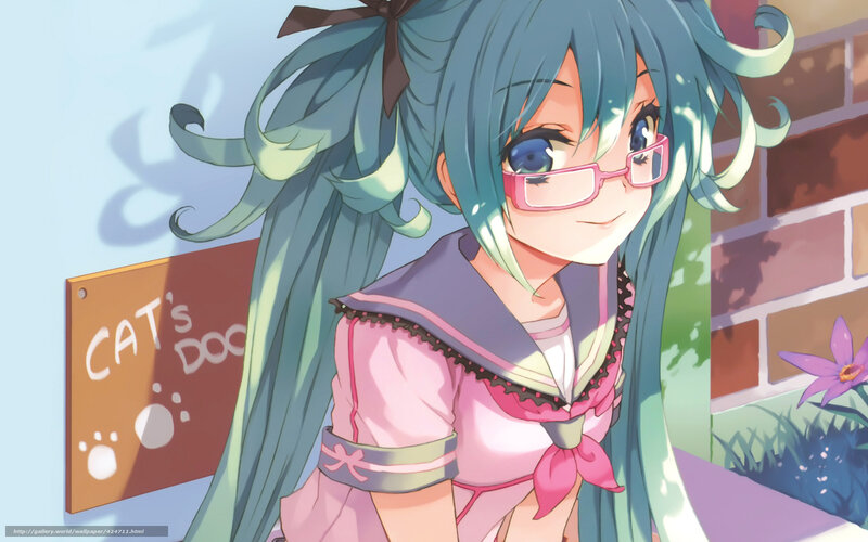 Miku in a pink dress