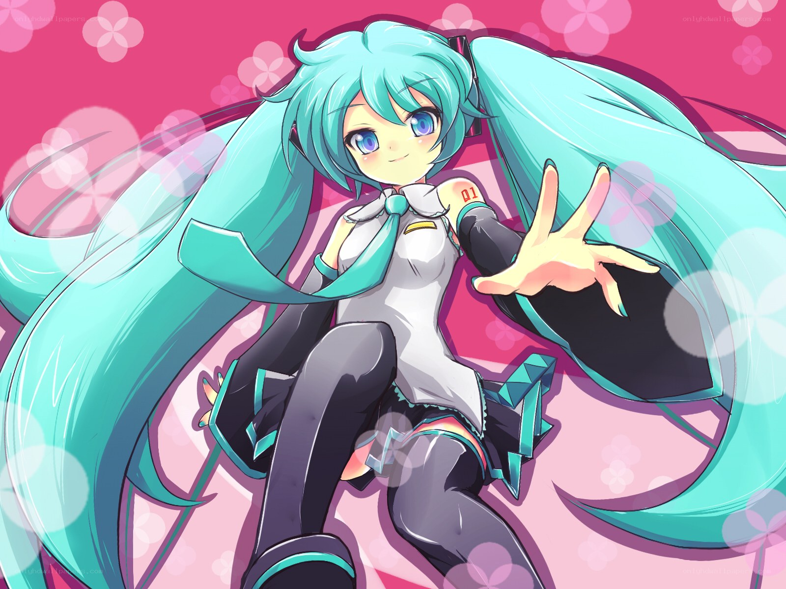 Miku in a pink world