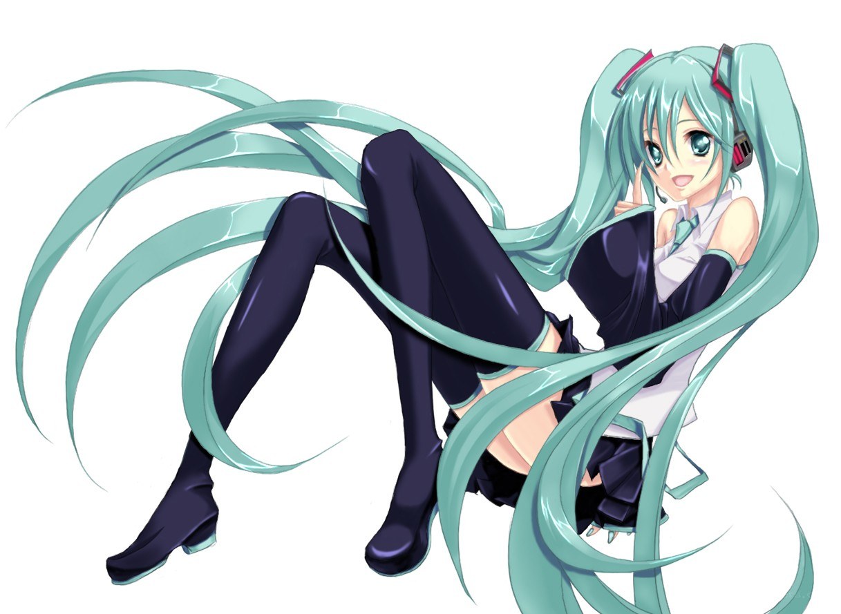 Miku in a playful pose