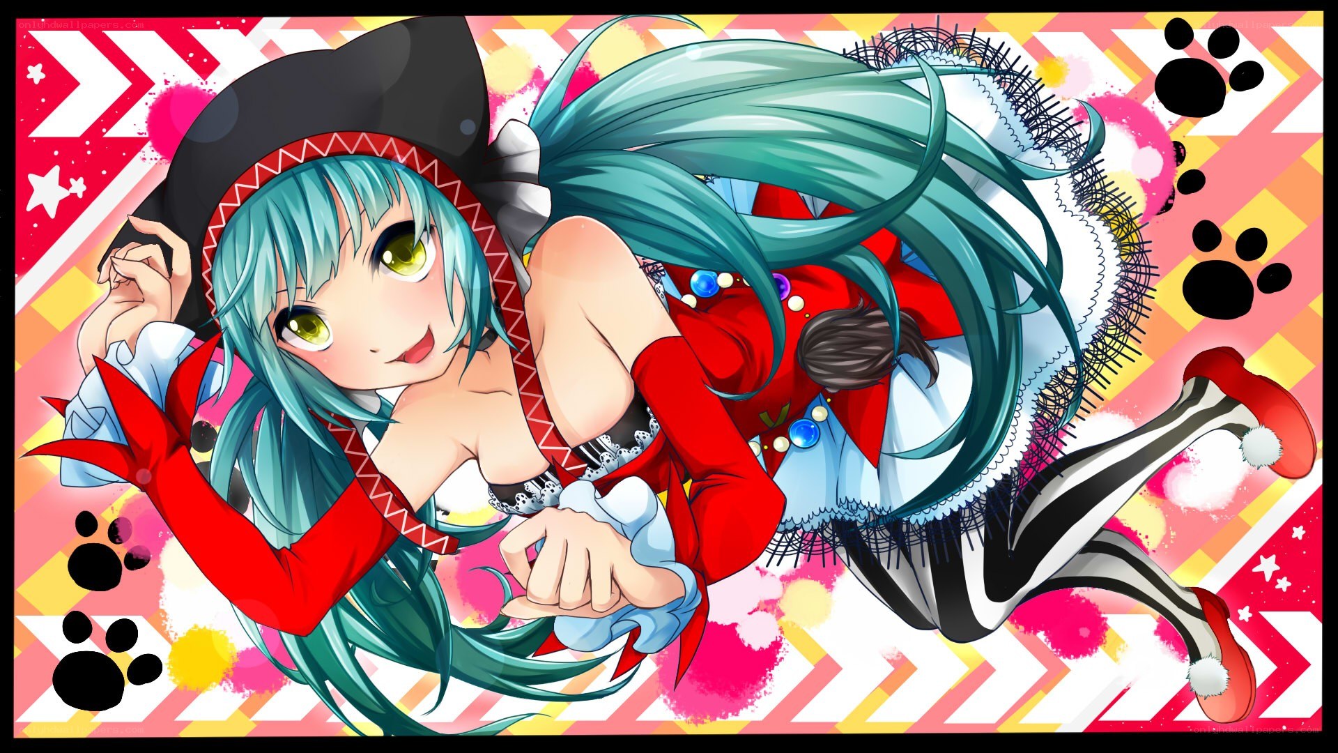 Miku in a playful pose