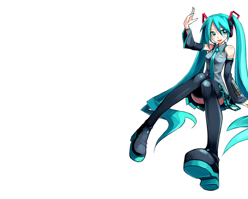 Miku in a playful pose