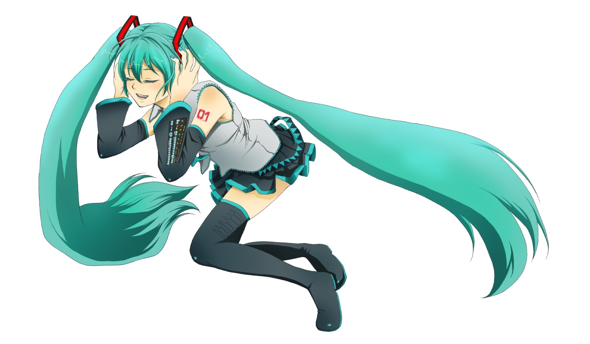 Miku in a playful pose