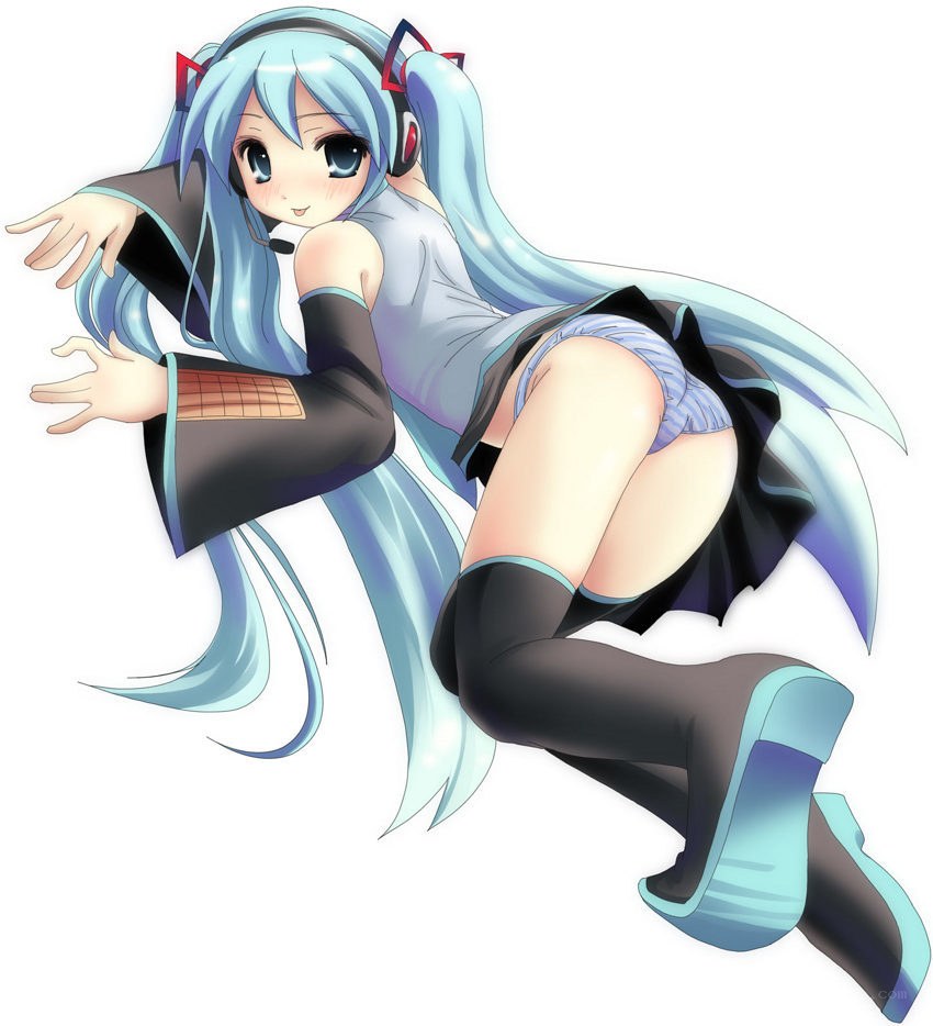Miku in a playful pose