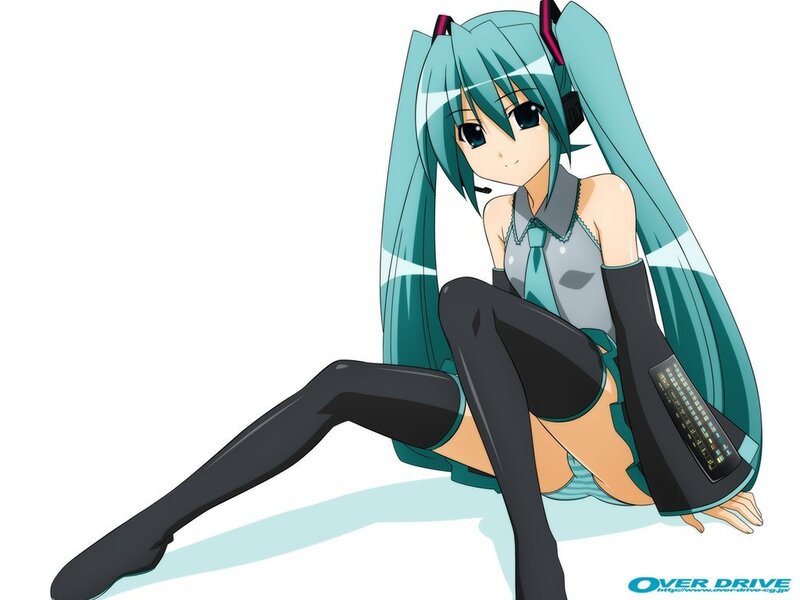 Miku in a playful pose