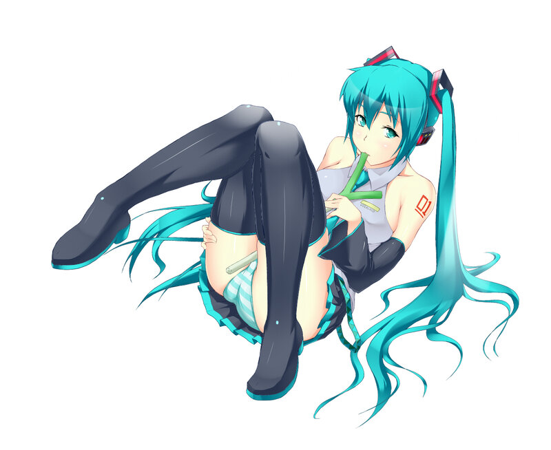 Miku in a playful pose