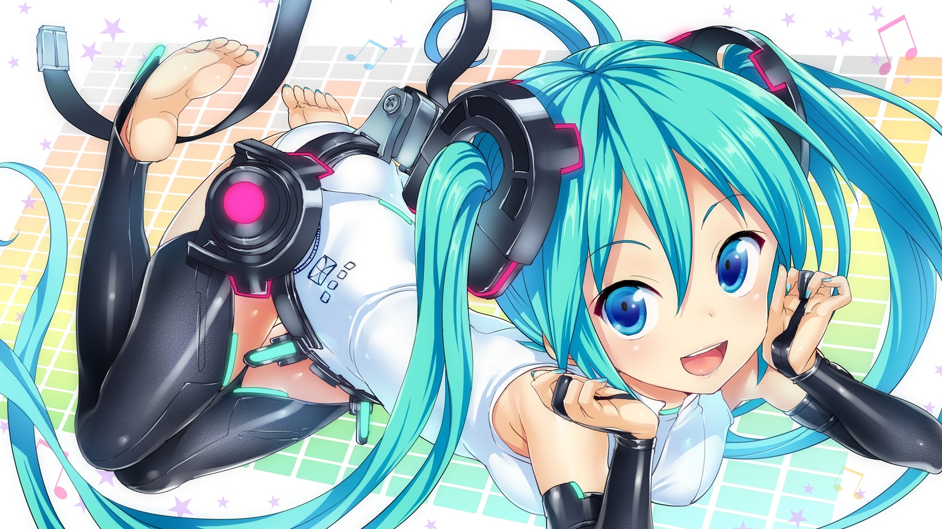 Miku in a playful pose