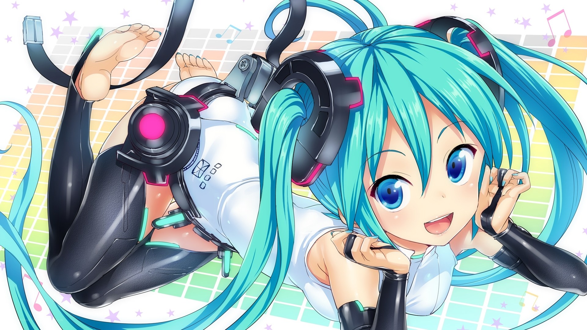 Miku in a playful pose