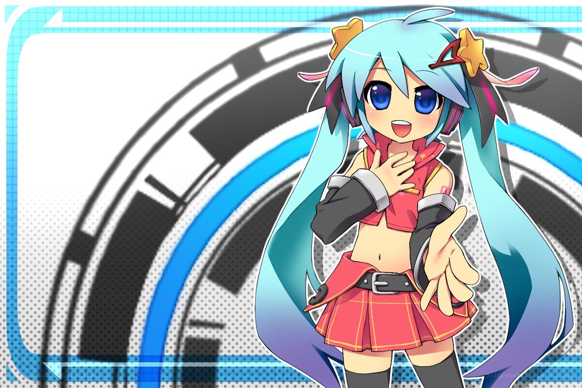 Miku in a red outfit