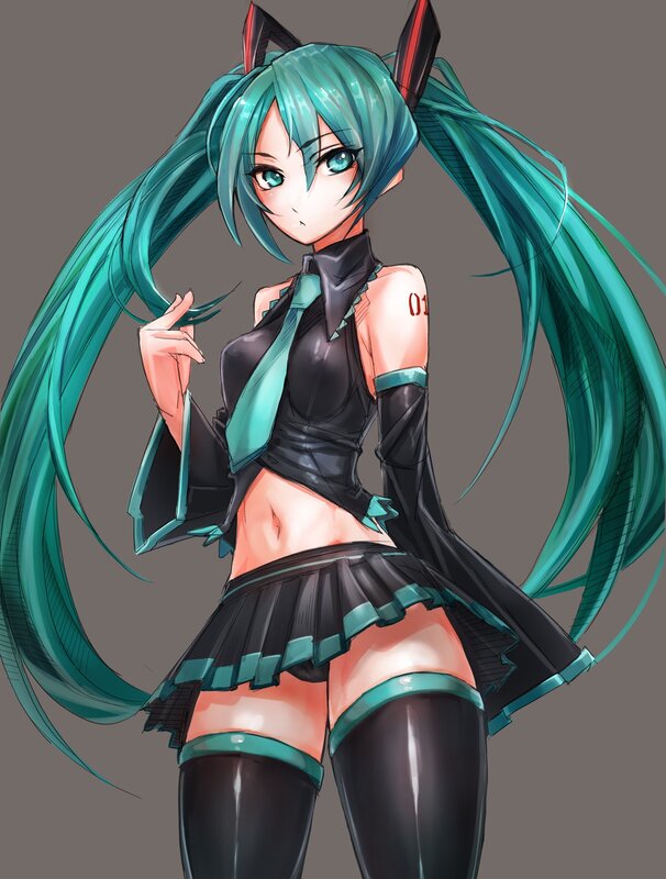 Miku in a revealing outfit
