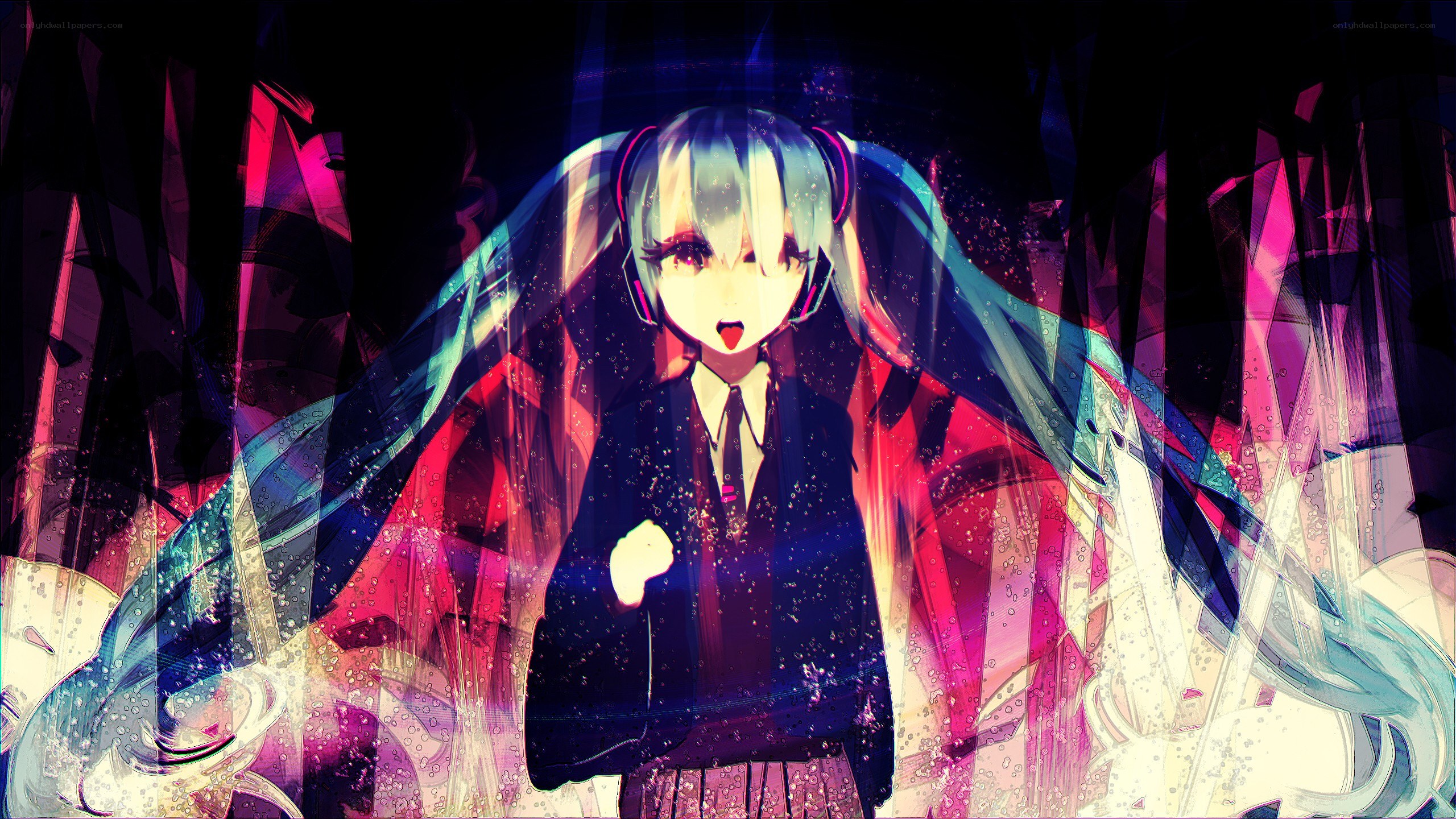 Miku in a school uniform