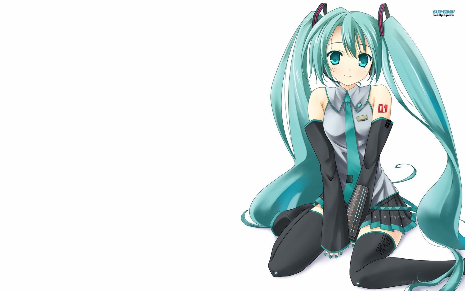 Miku in a school uniform