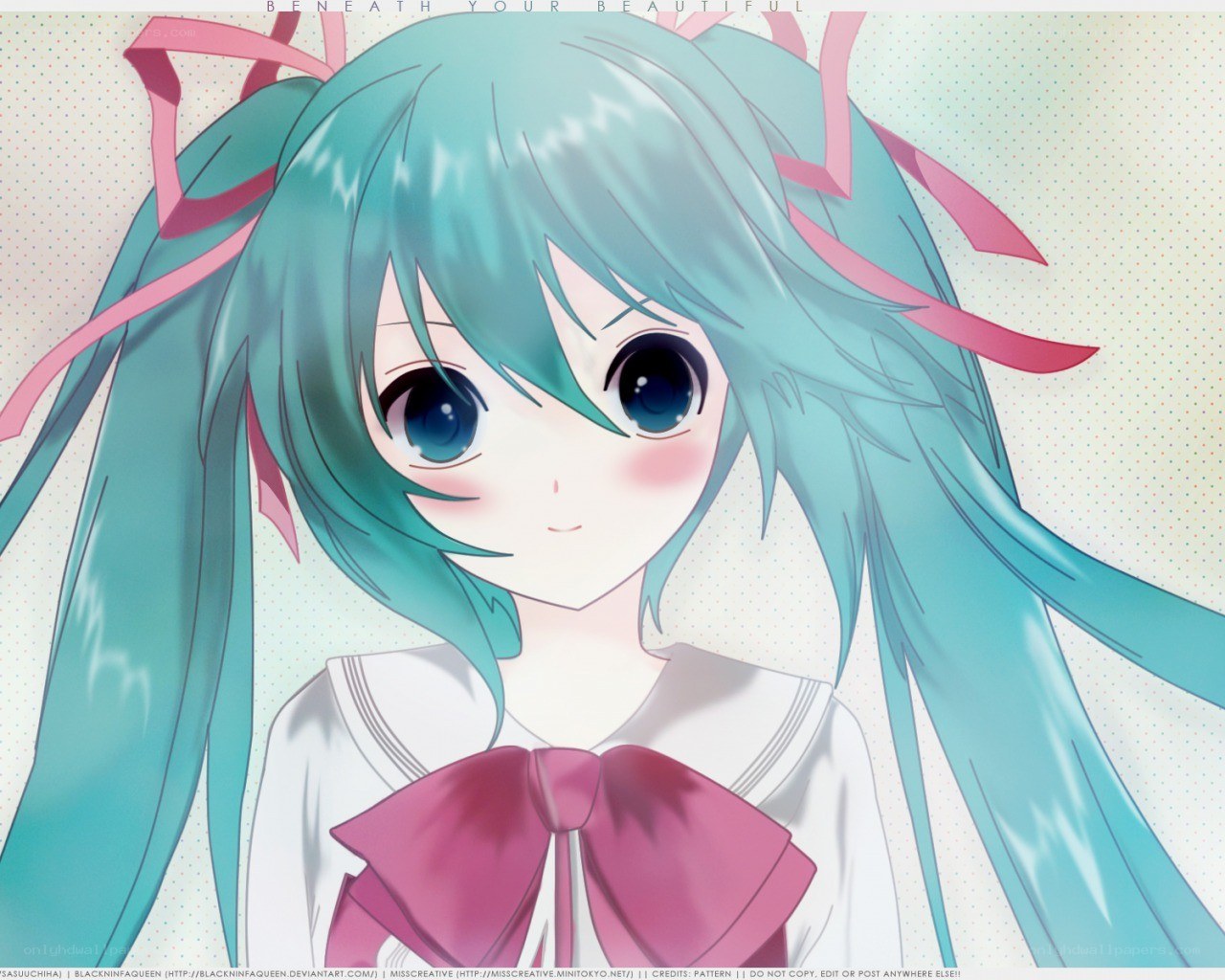 Miku in a school uniform