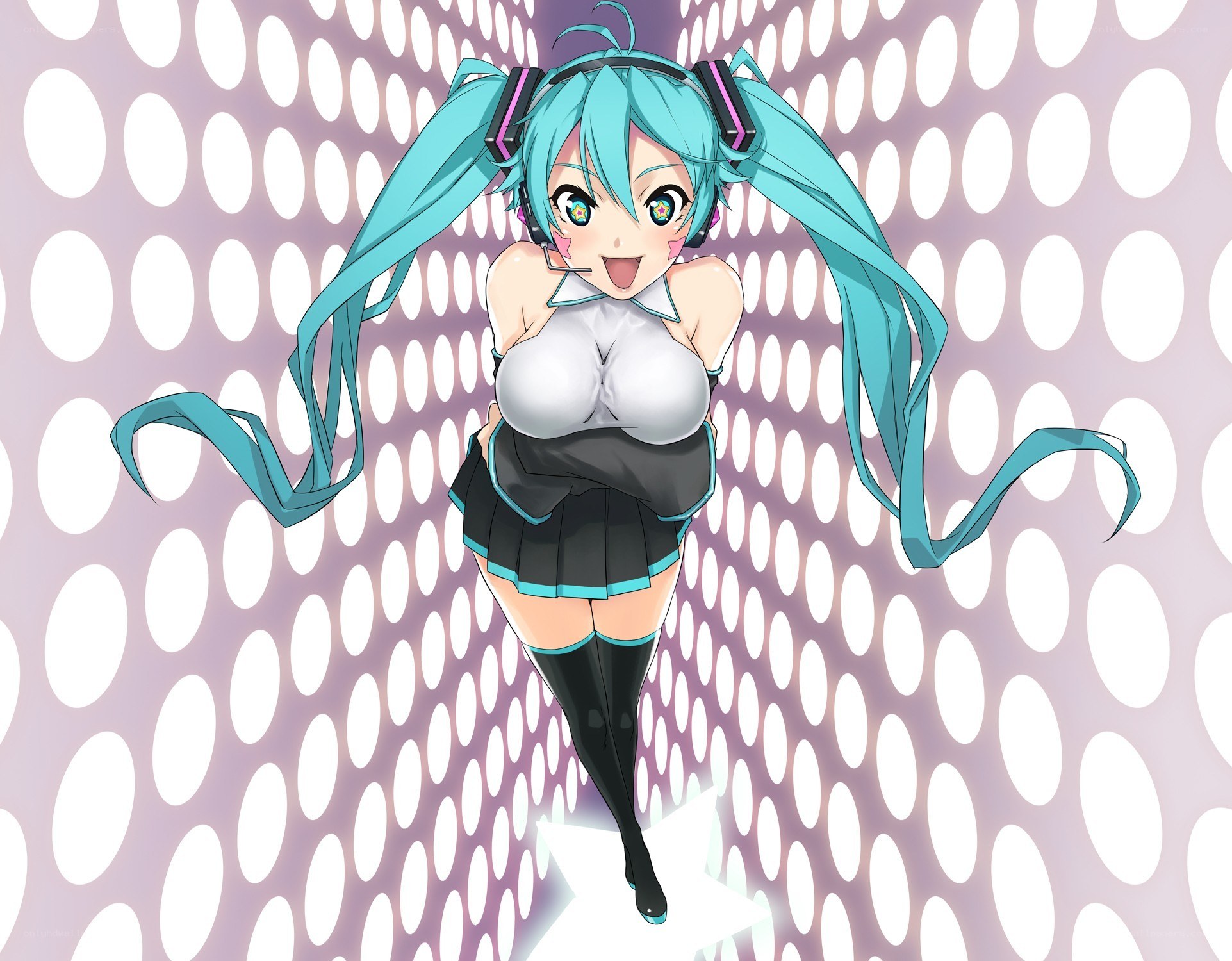 Miku in a school uniform