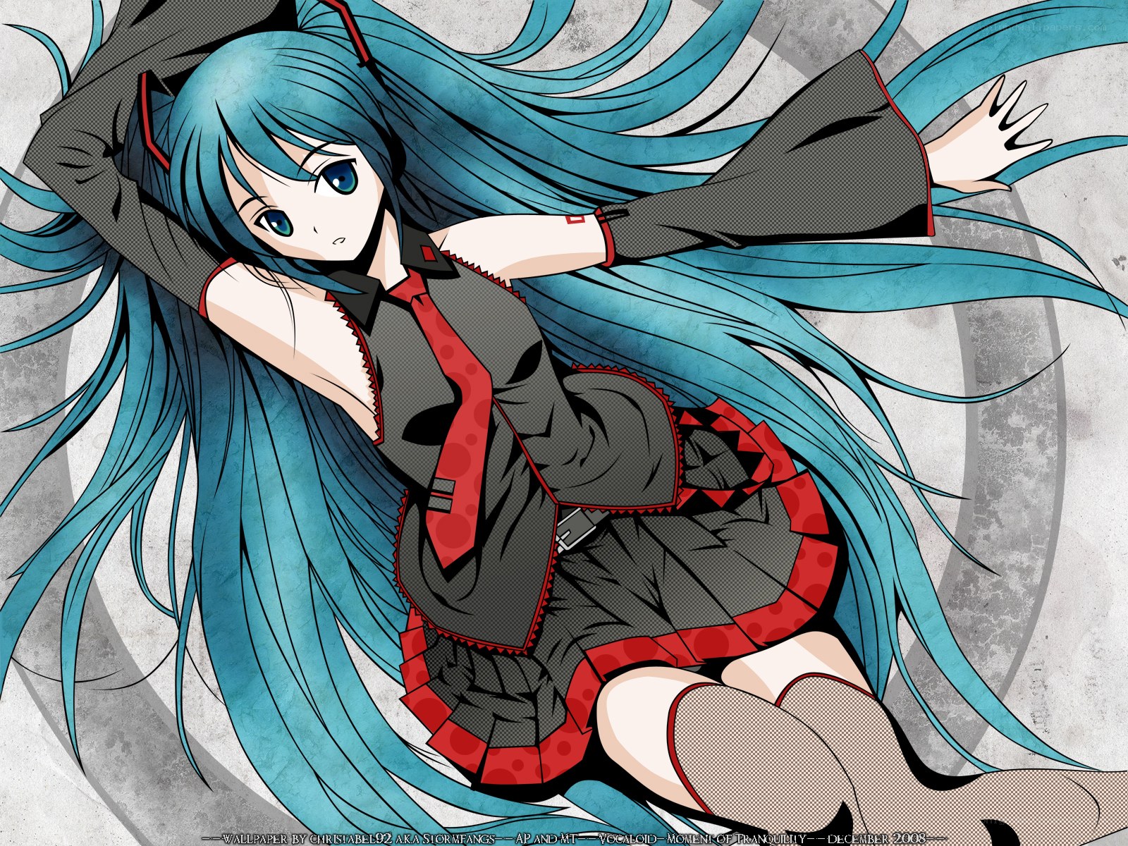 Miku in a school uniform