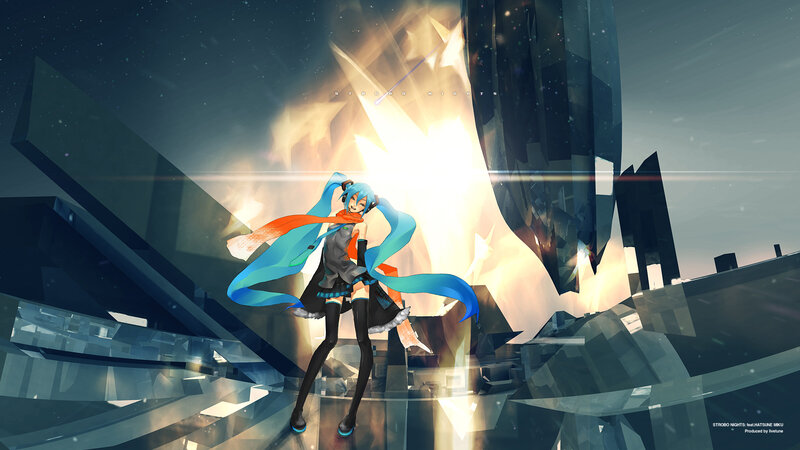 Miku in a shattered city