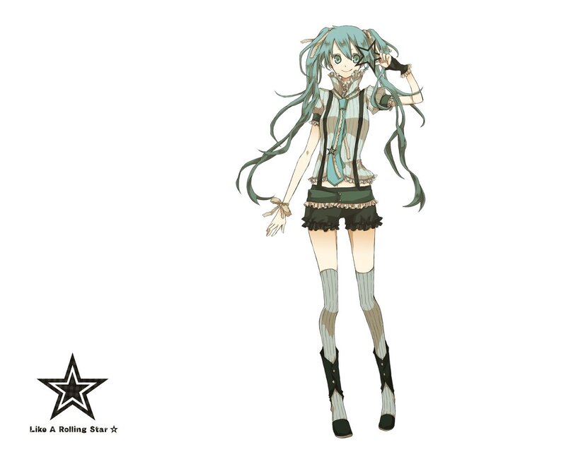 Miku in a star-themed outfit