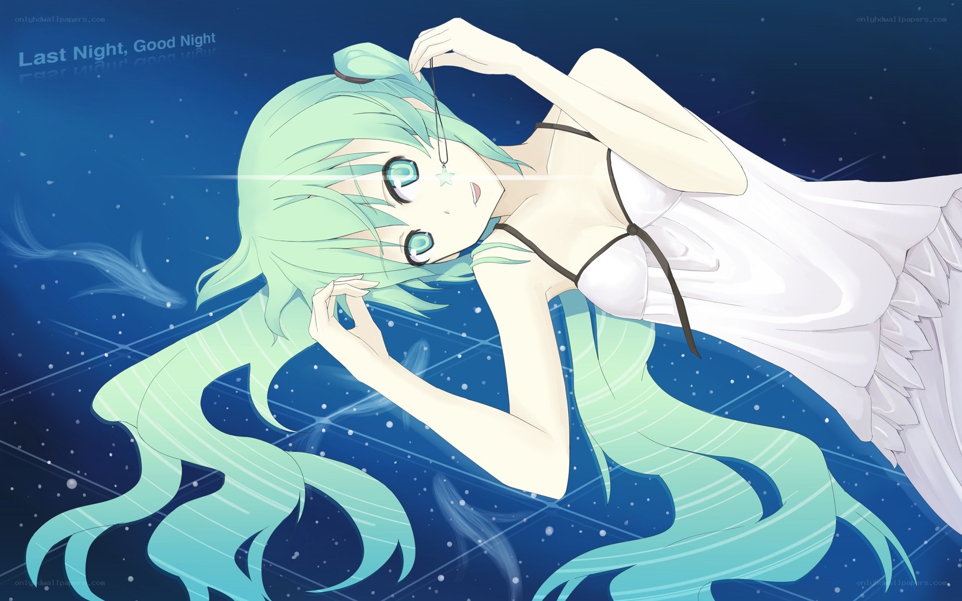 Miku in a starry night