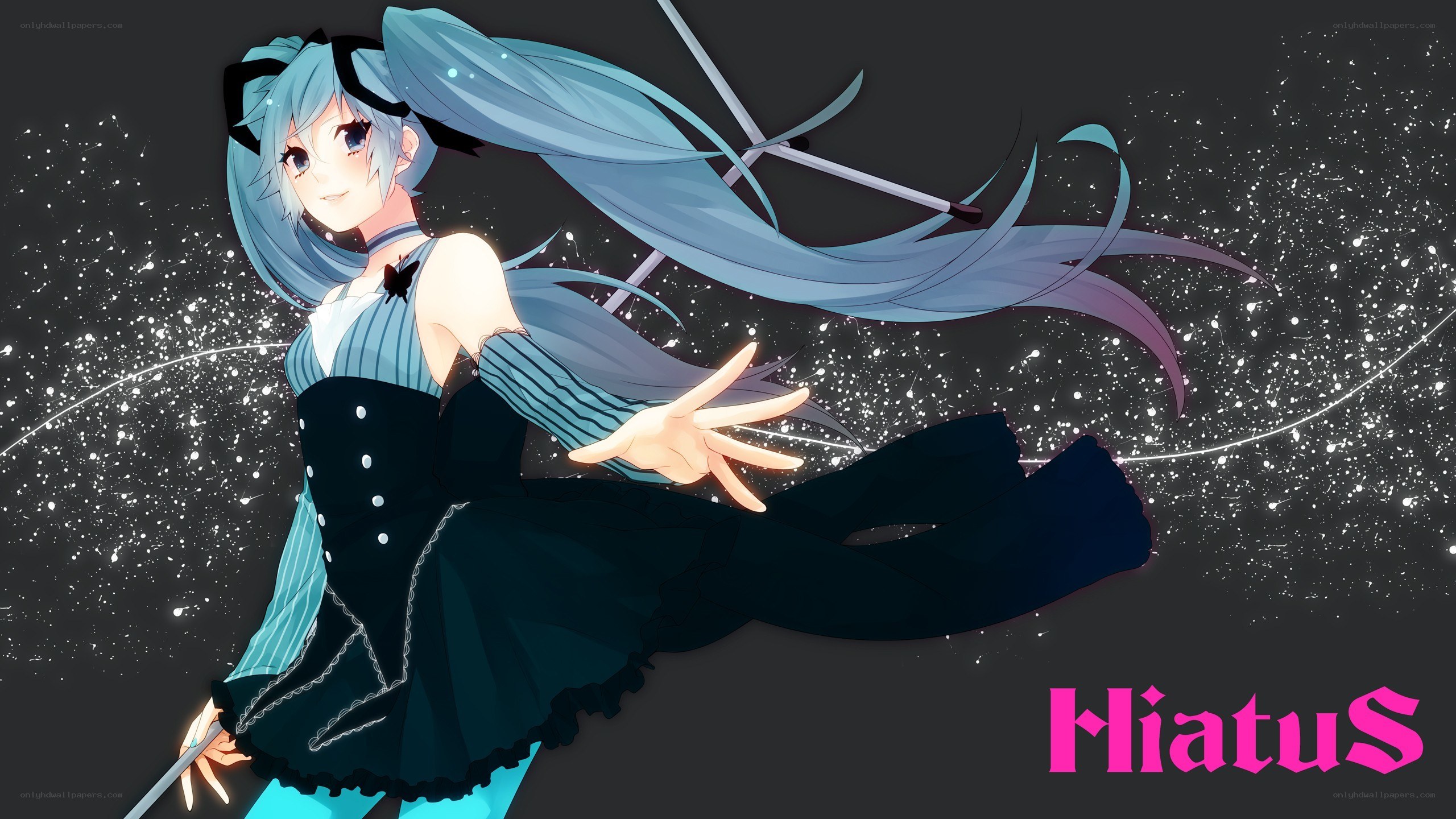 Miku in a starry night