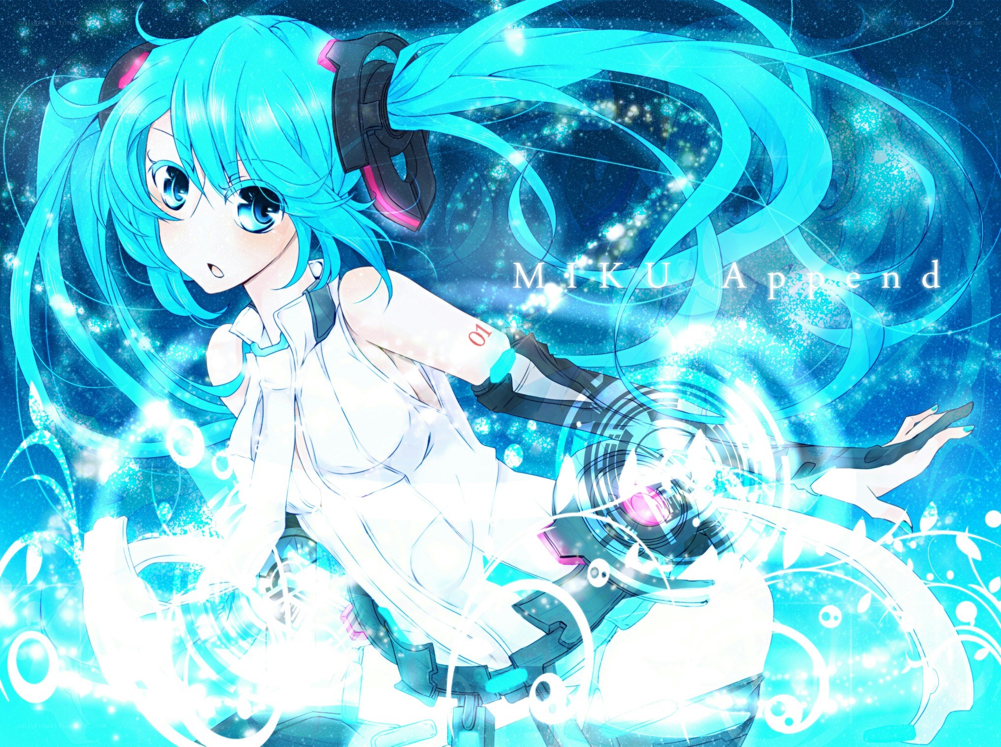 Miku in a starry sky