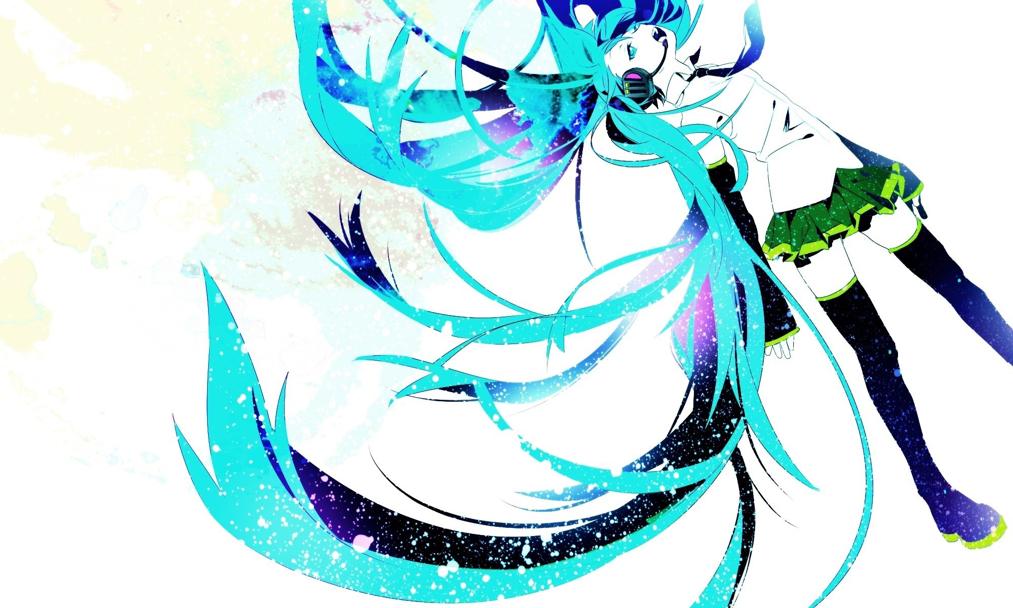 Miku in a starry swirl