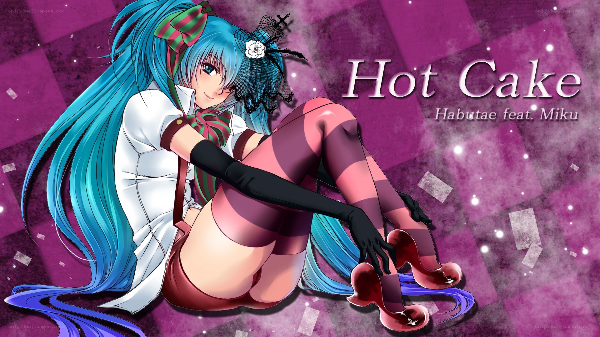 Miku in a suggestive pose