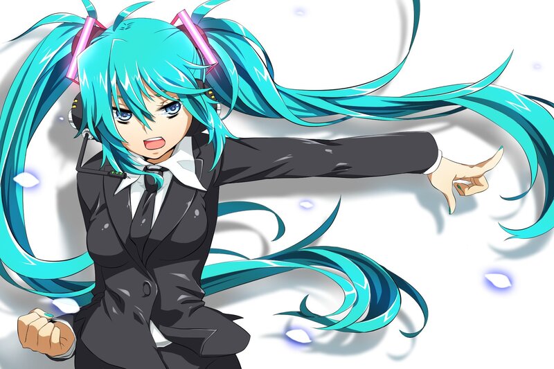 Miku in a suit