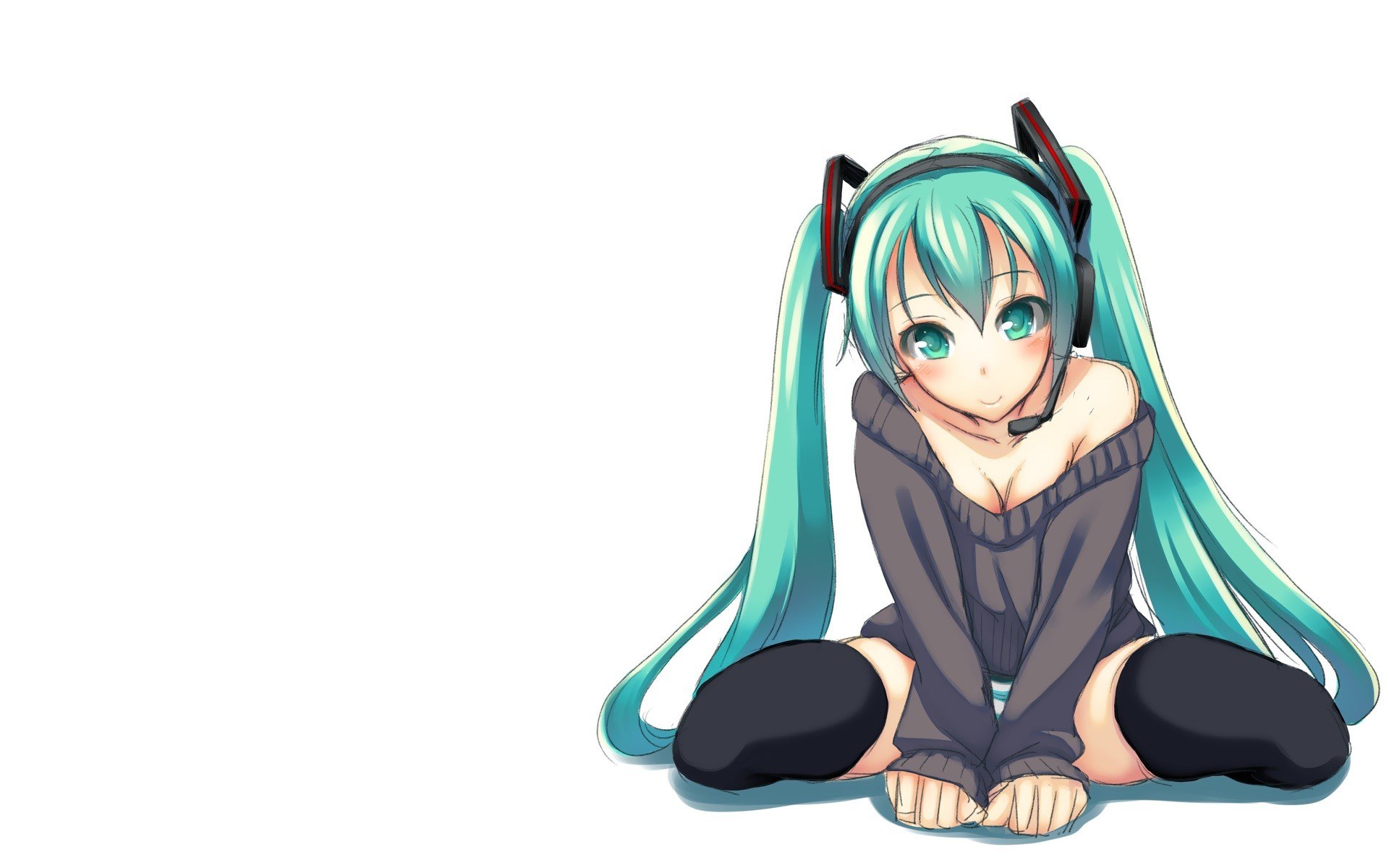Miku in a sweater