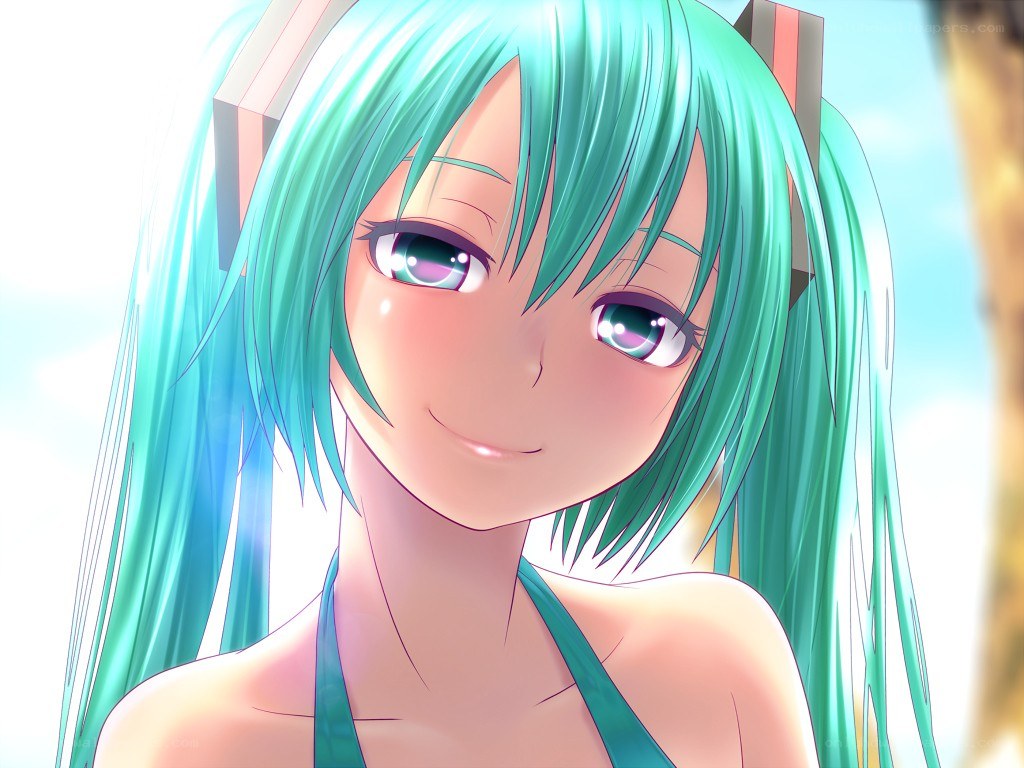 Miku in a swimsuit