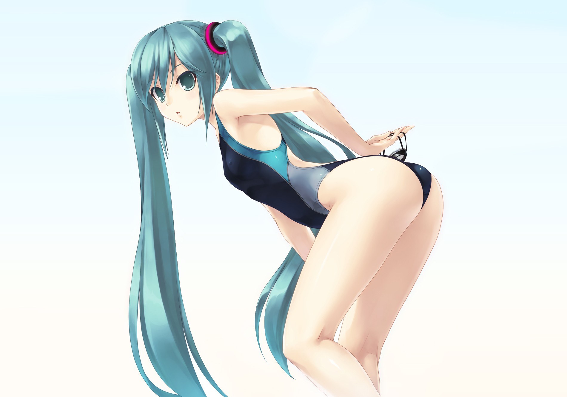 Miku in a swimsuit
