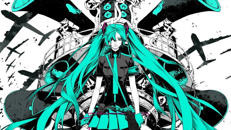 Miku in a war zone