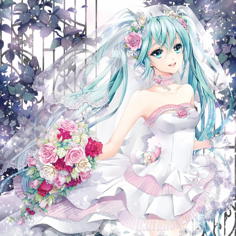 Miku in a wedding dress