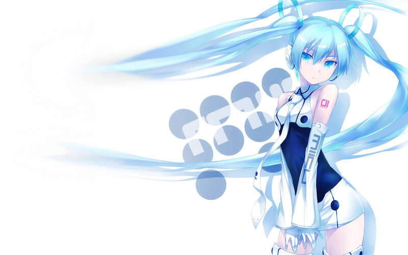 Miku in a white outfit