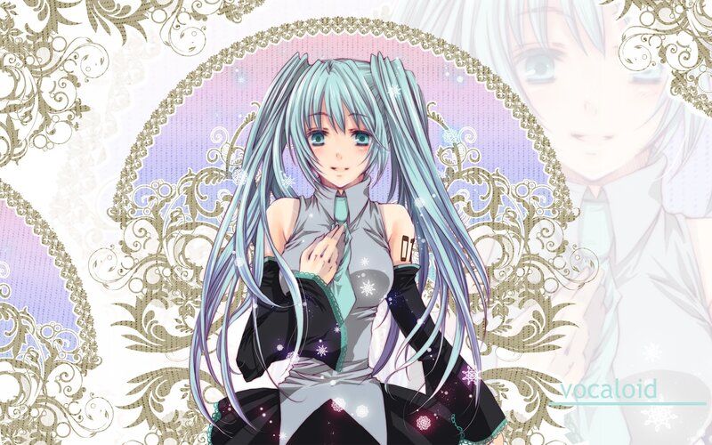 Miku in a winter dress