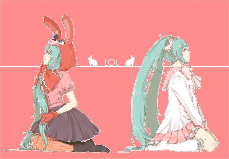 Miku in bunny and dress