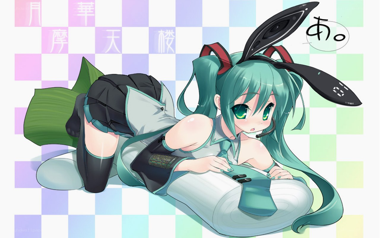 Miku in bunny ears