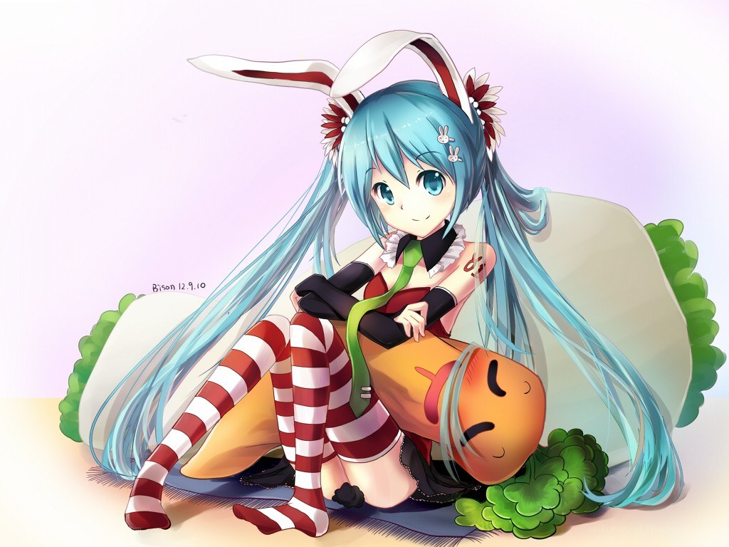 Miku in bunny outfit