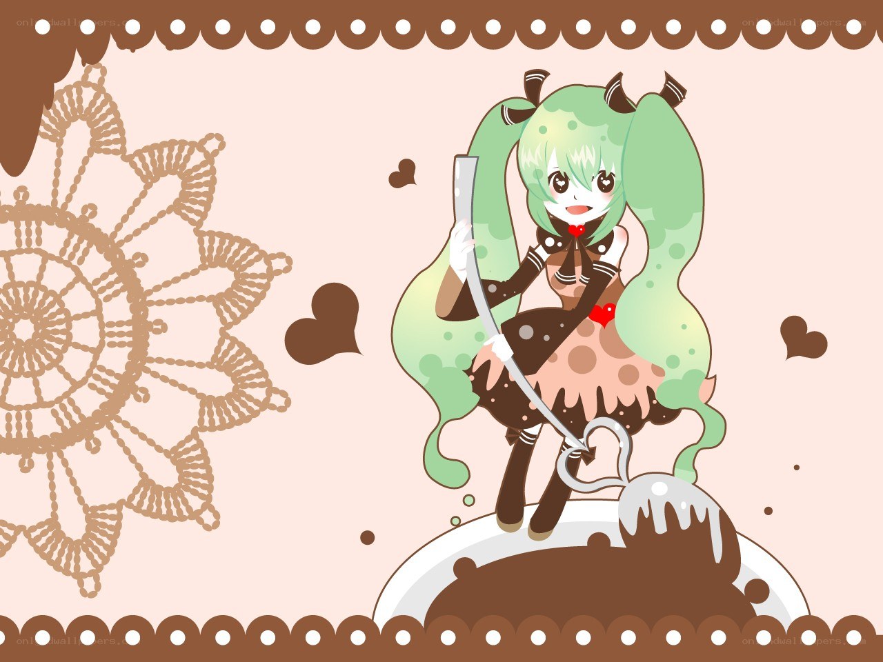 Miku in chocolate world