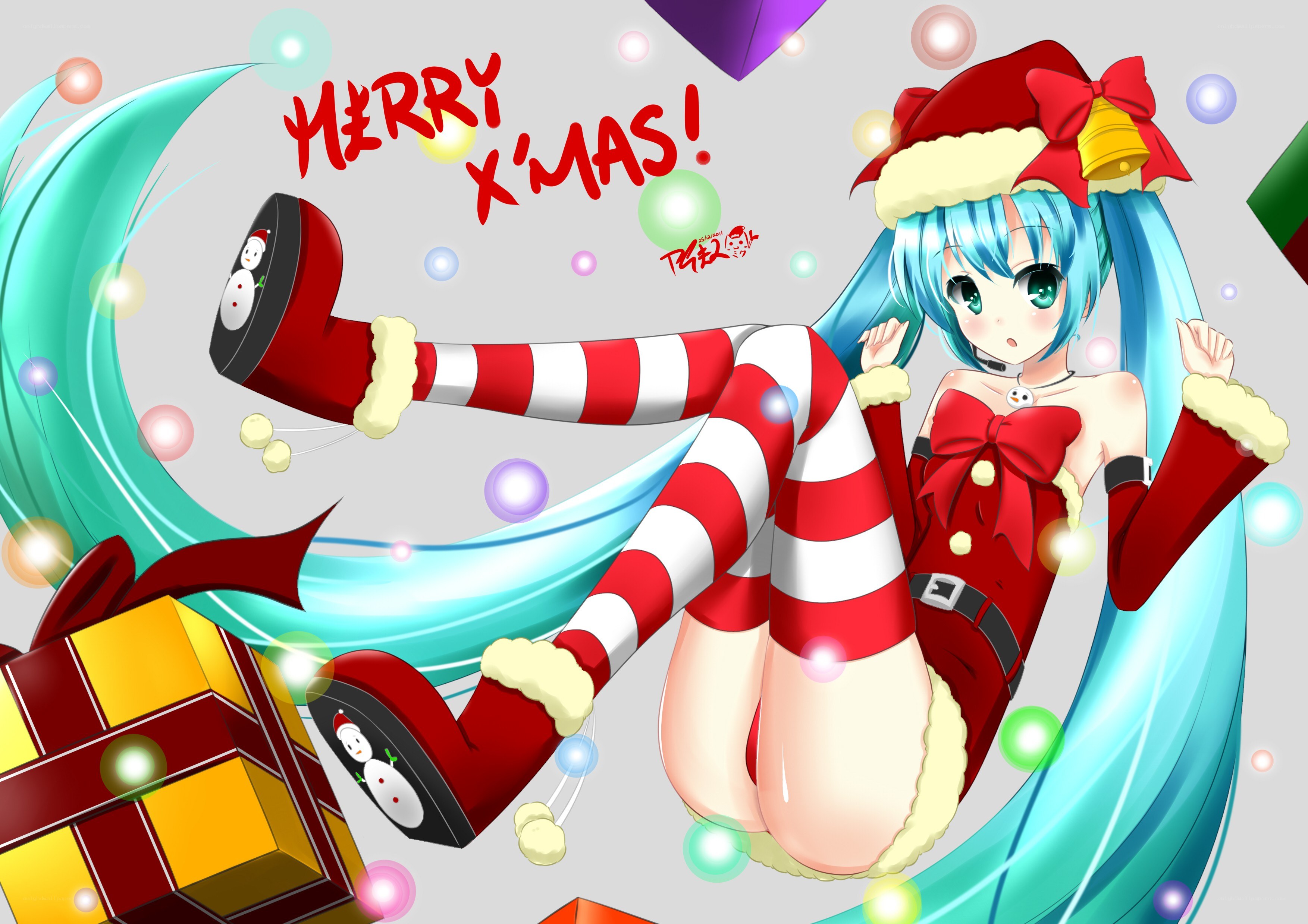 Miku in Christmas outfit