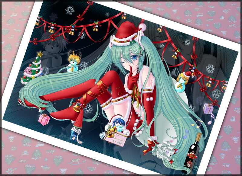 Miku in Christmas outfit