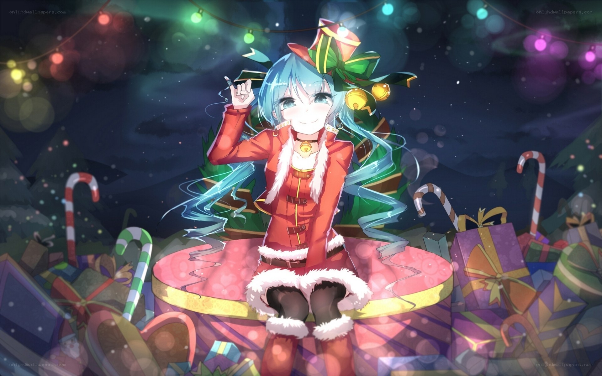 Miku in Christmas outfit