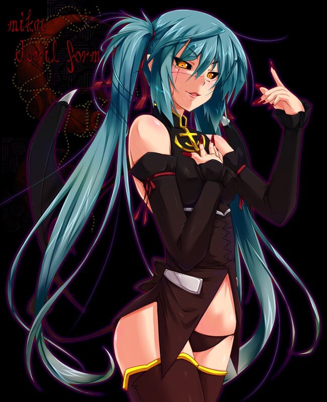 Miku in devil form