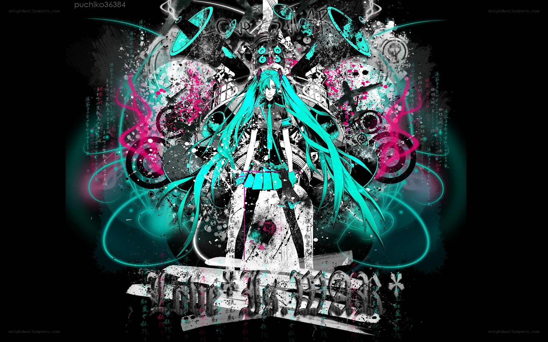 Miku in digital chaos