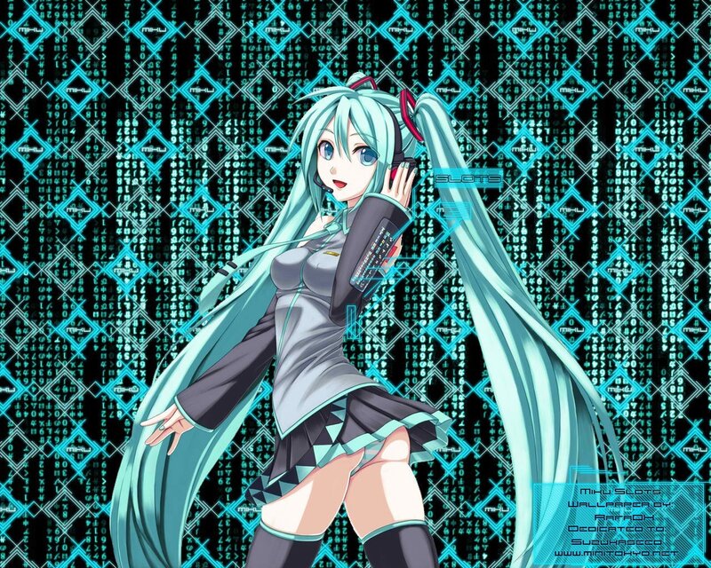 Miku in digital matrix