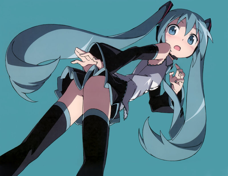 Miku in dynamic pose